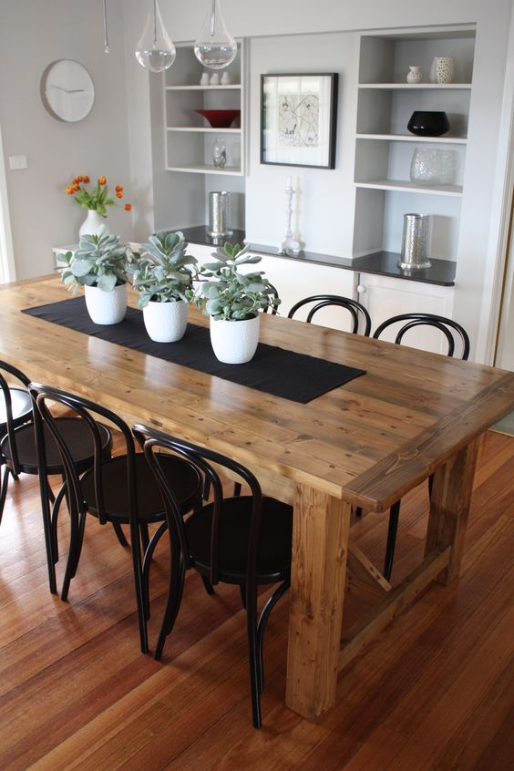 Mesas estilo rustico-moderno para tu comedor | Decoracion de interiores