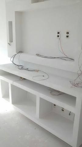 Muebles de tablaroca para tv minimalistas