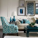 33 Decoraciones para salas de estar en color azul turquesa