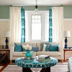 33 Decoraciones para salas de estar en color azul turquesa