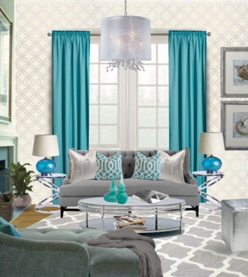 33-decoraciones-para-salas-de-estar-en-color-azul-turquesa (6) | Curso
