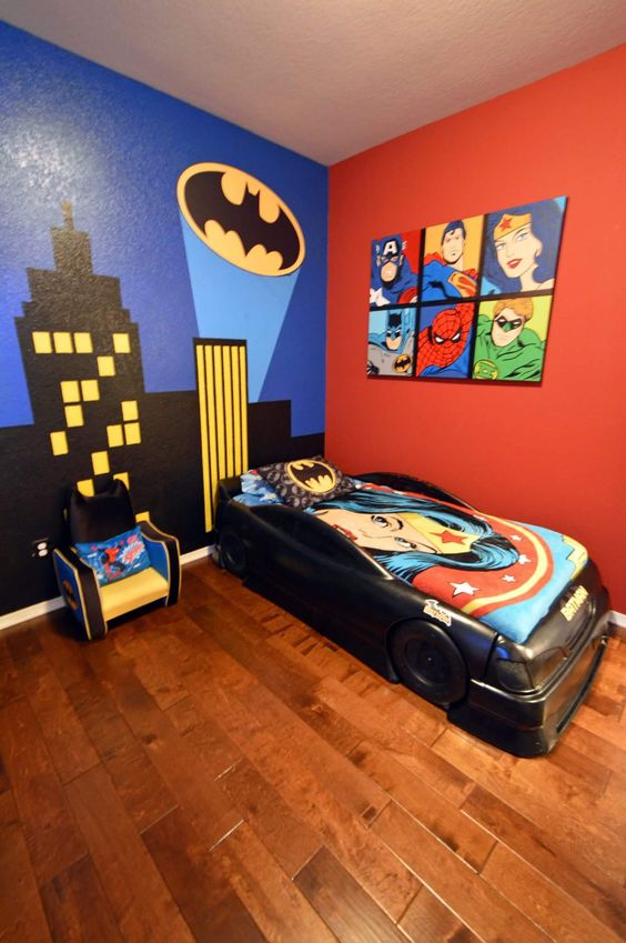 Colores para decorar habitaciones de superheroes