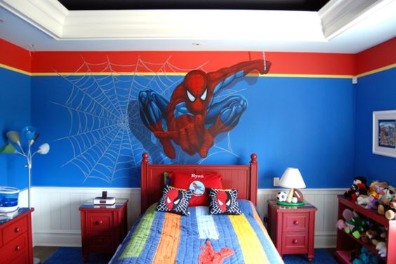 Habitaciones infantiles de Spider man