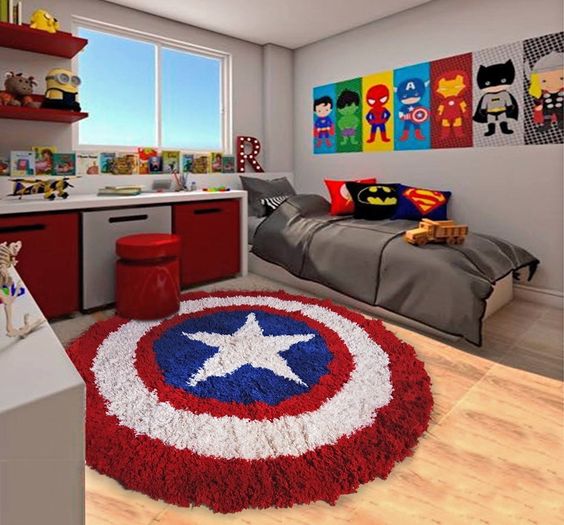 Habitaciones modernas de superheroes