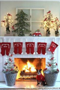 Ideas para decorar chimeneas esta navidad 2017 - 2018 (11)
