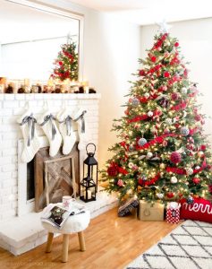 Ideas para decorar chimeneas esta navidad 2017 - 2018 (13)