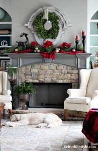 Ideas para decorar chimeneas esta navidad 2017 - 2018 (16)