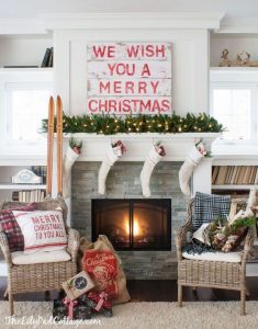 Ideas para decorar chimeneas esta navidad 2017 - 2018 (17)