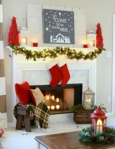 Ideas para decorar chimeneas esta navidad 2017 - 2018 (20)