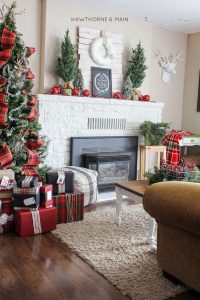 Ideas para decorar chimeneas esta navidad 2017 - 2018 (23)