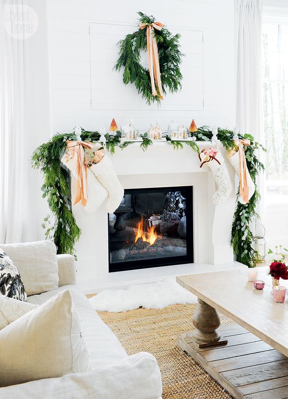 Ideas para decorar chimeneas esta navidad 2022 (3)
