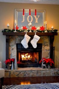 Ideas para decorar chimeneas esta navidad 2017 - 2018 (4)