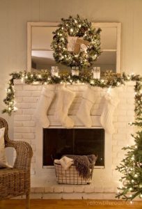 Ideas para decorar chimeneas esta navidad 2017 - 2018 (7)