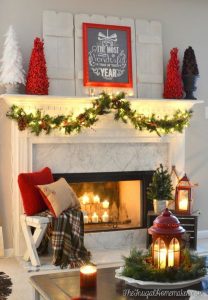 Ideas para decorar chimeneas esta navidad 2017 - 2018 (9)