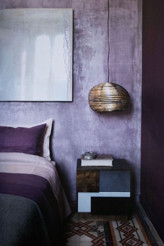 dormitorios modernos lilas
