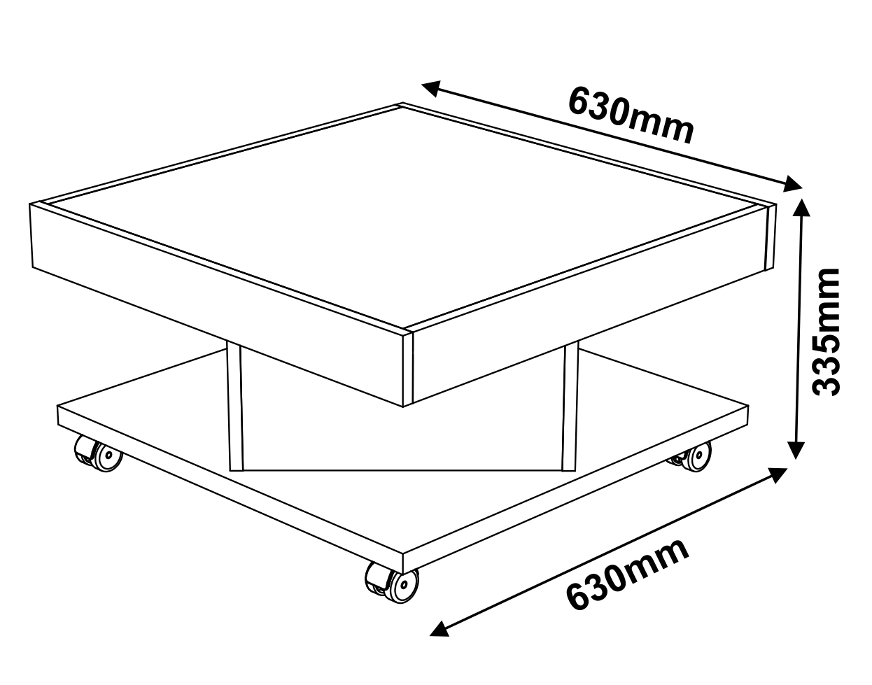 Medidas de una mesa de centro para sala