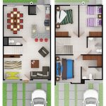 planos de casas de dos pisos pequeñas