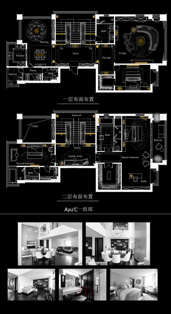 planos de dos pisos con autocad