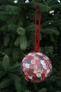 como hacer esferas navideñas de unicel