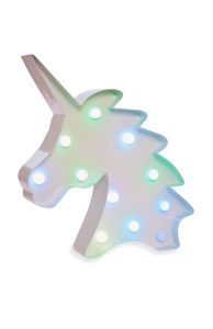 Accesorios decorativos para habitación de unicornio