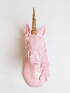 Accesorios decorativos para habitación de unicornio