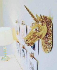 Ideas para decorar las paredes con tema de unicornio